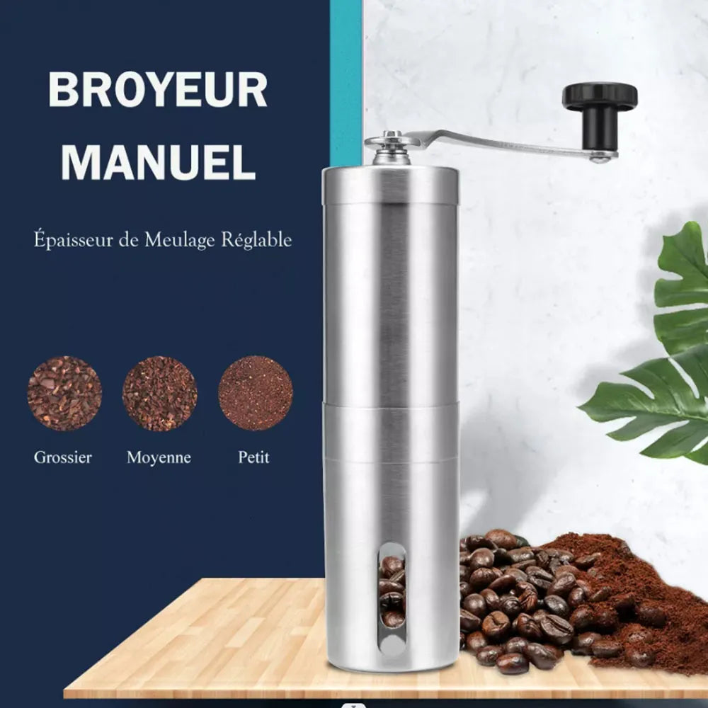 Manual Coffee Grinder Mini Stainless Steel Hand Handmade Coffee Bean Grinders Mill Foamer Kitchen