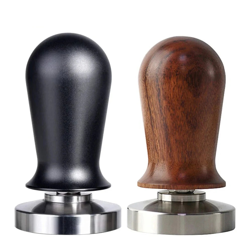 Calibrated Espresso Coffee Tamper 30lb Spring Loaded Elastic Coffee Tamper Aluminum/Wooden