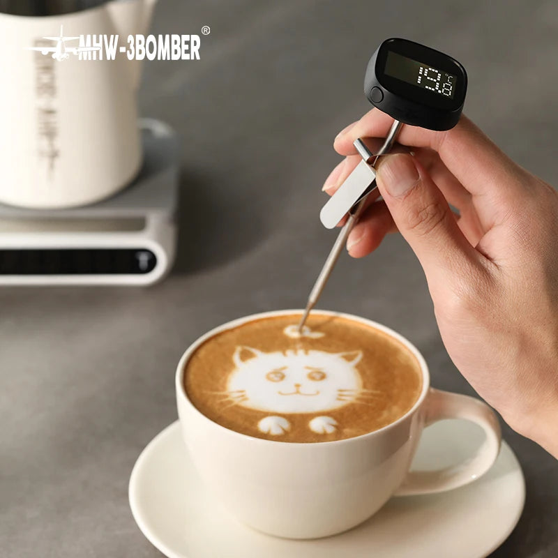 MHW-3BOMBER Instant Read Digital Thermometer Coffee Pot Food Thermometers for Cooking BBQ Barista