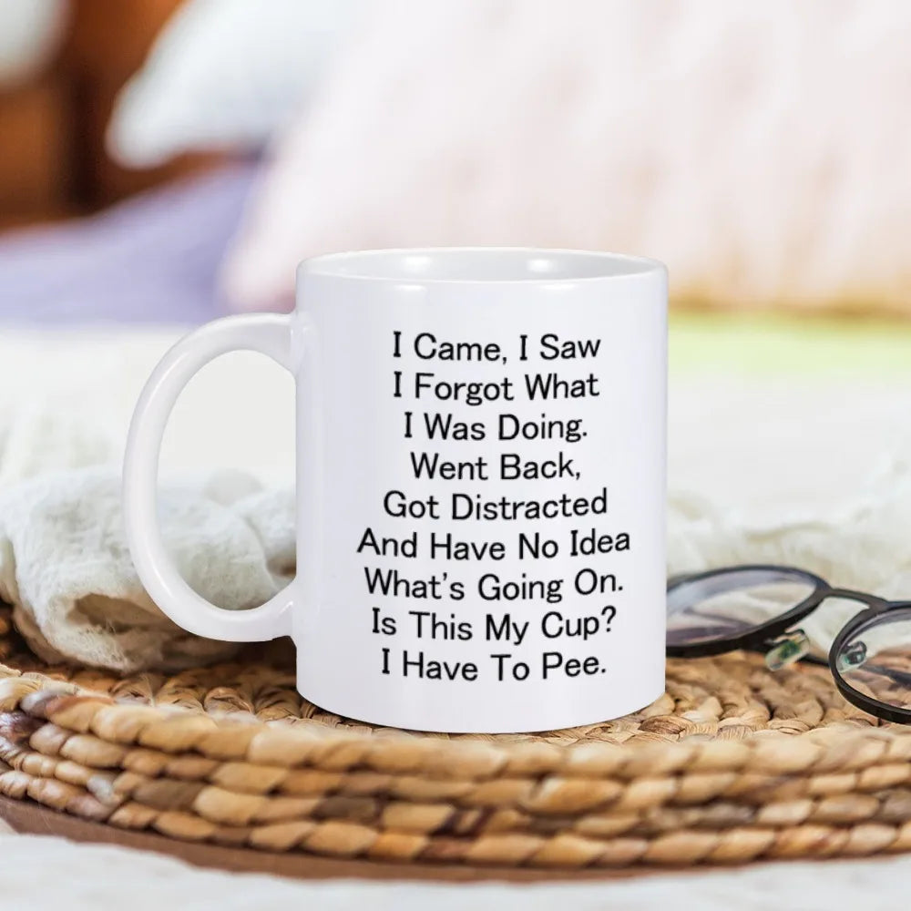 Funny Mug for Older People Coffee Mugs 325ml Ceramic Home Tea Cup Gift for Birthday or Christmas