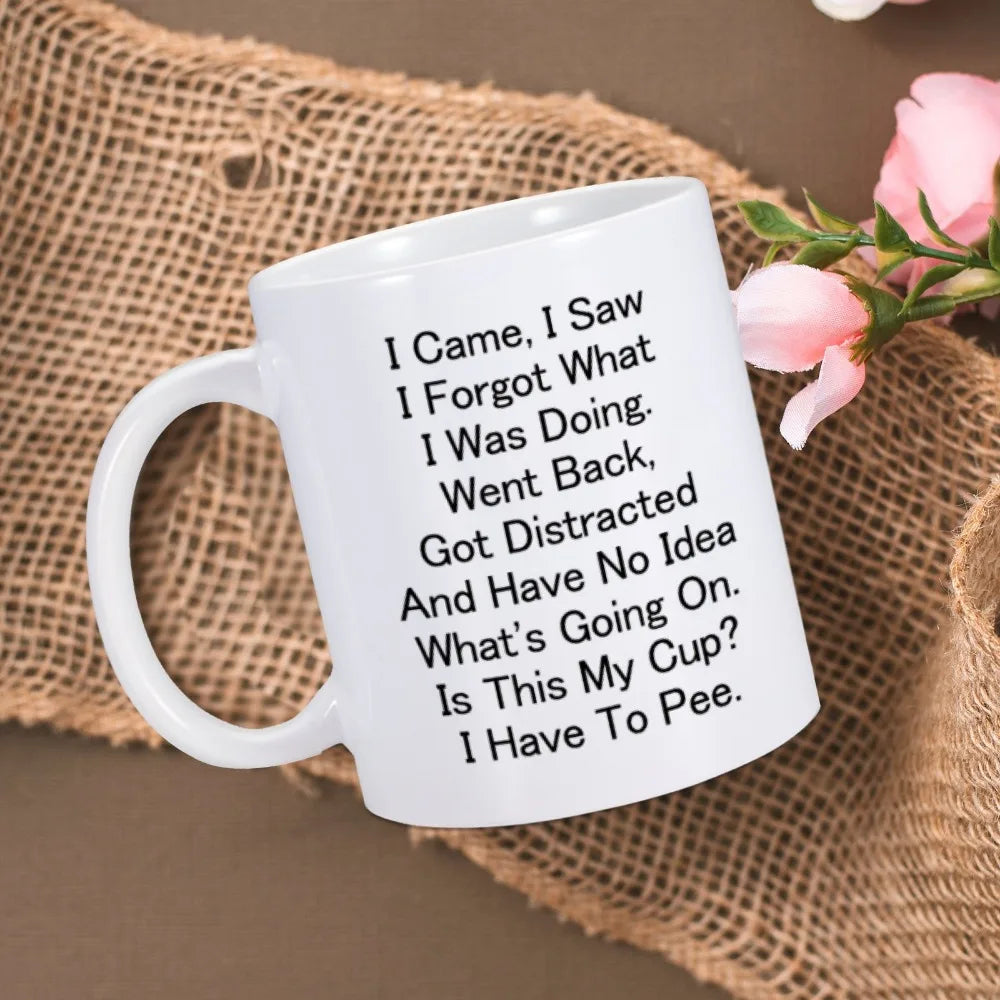 Funny Mug for Older People Coffee Mugs 325ml Ceramic Home Tea Cup Gift for Birthday or Christmas