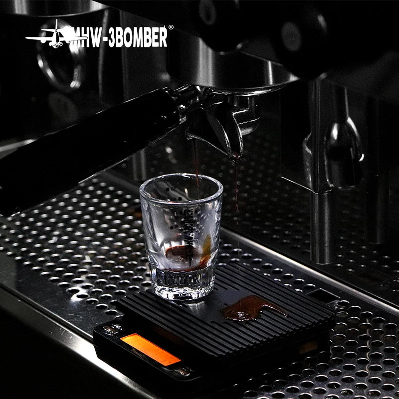 MHW-3BOMBER Shot Glasses Measuring Cup Mini Liquid Heavy Espresso Coffee Shot Glass Home Barista