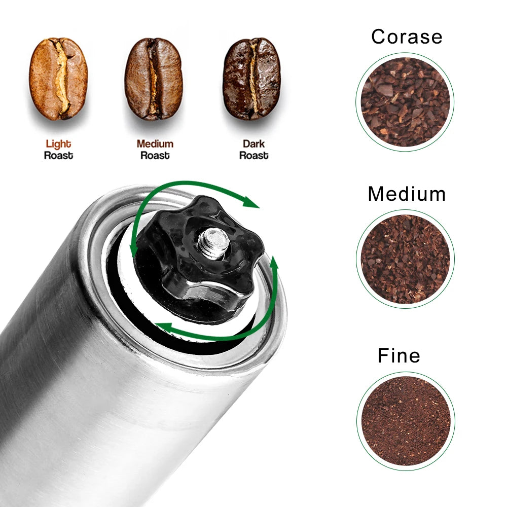 Manual Coffee Grinder Mini Stainless Steel Hand Handmade Coffee Bean Grinders Mill Foamer Kitchen