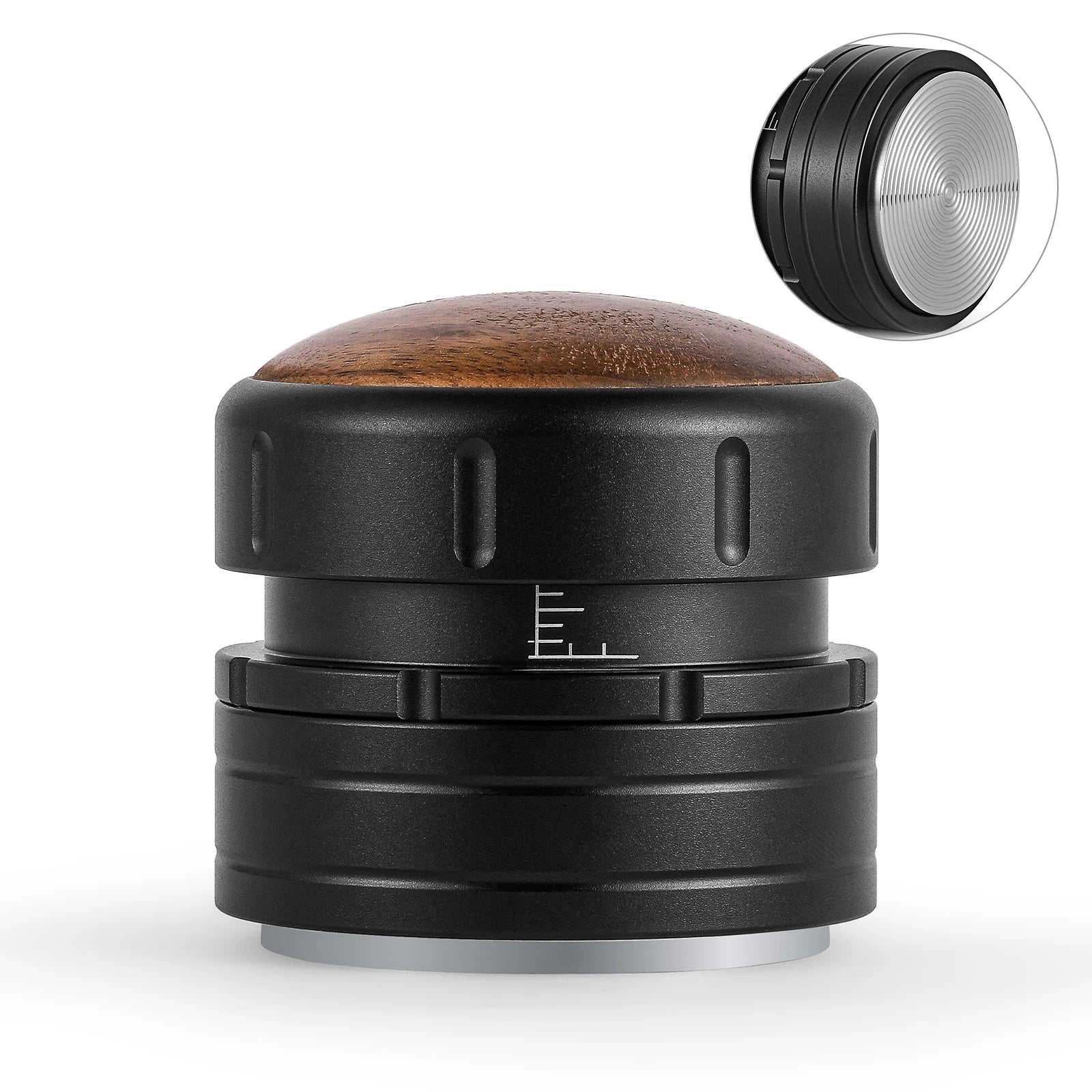 58mm Spring Coffee Tamper Adjustable Depth Calibrated Espresso Tampers Home Barista Accessories