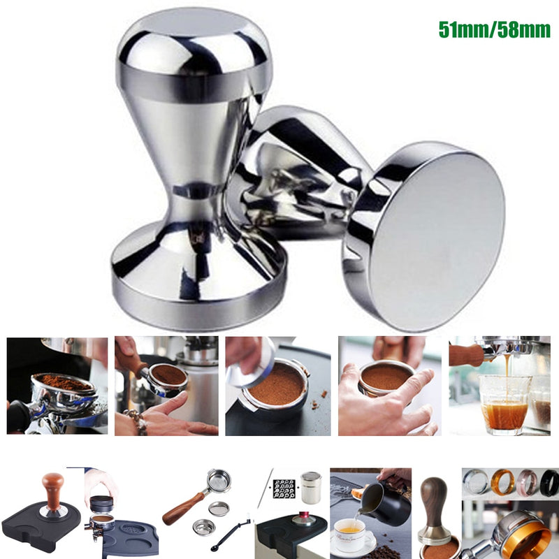 Aluminium Alloy 51mm Tamper Handmade Coffee Pressed Powder Hammer Espresso Maker Cafe Barista Tools