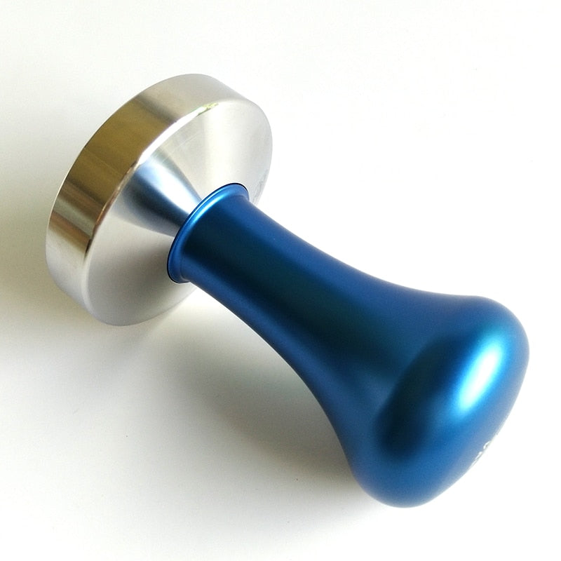 Espresso Coffee Tamper Blue Coffee Tamper Machine  Press Flat Base Barista Accessories 51mm 57.5mm