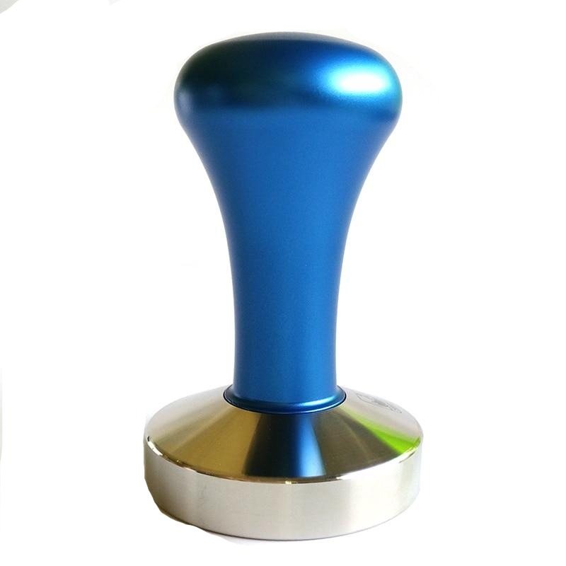 Espresso Coffee Tamper Blue Coffee Tamper Machine  Press Flat Base Barista Accessories 51mm 57.5mm