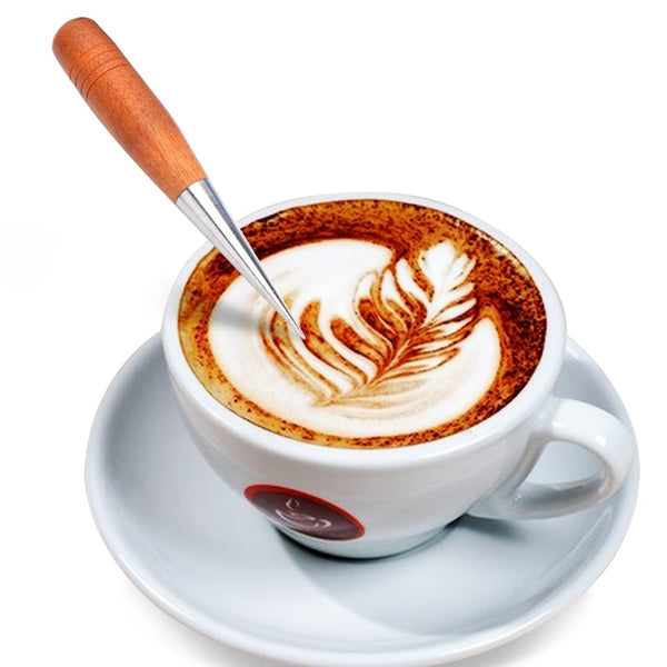 SeiDoKa 2pcs Stainless Steel Coffee Art Pen - Dual-Ended Latte Art