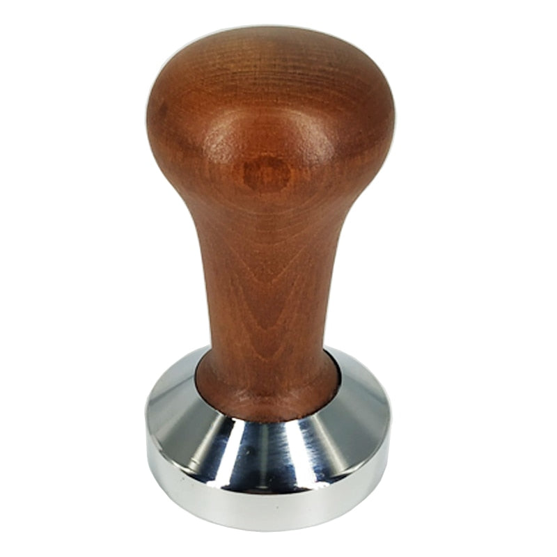 Food Grade 51/53/58mm Coffee Tamper Wooden Handle Barista Espresso maker Grinder Handmade High