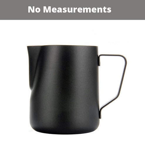 Leeseph Milk Frothing Pitcher Jug, Matte Black Stainless Steel Coffee Pot, Suitable for Coffee,