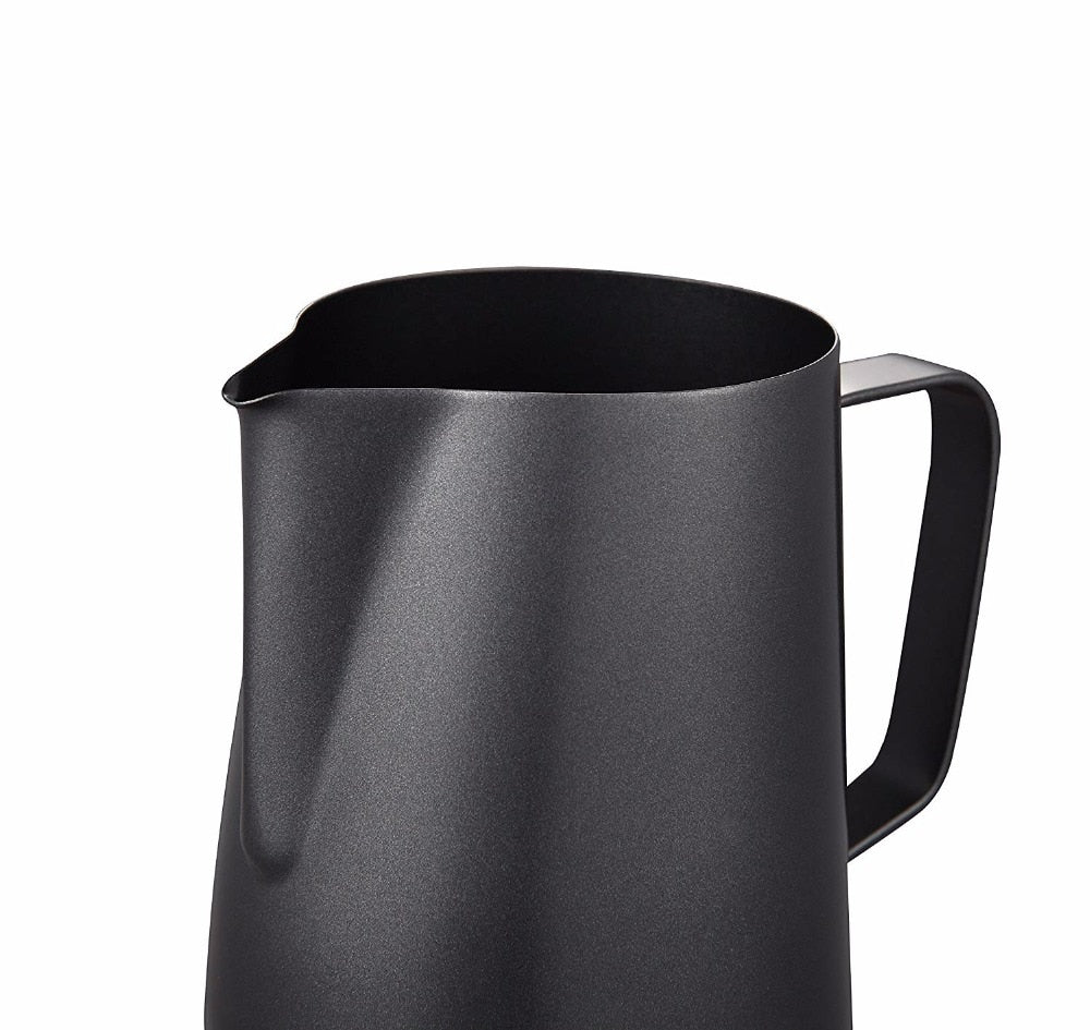 Leeseph Milk Frothing Pitcher Jug, Matte Black Stainless Steel Coffee Pot, Suitable for Coffee,