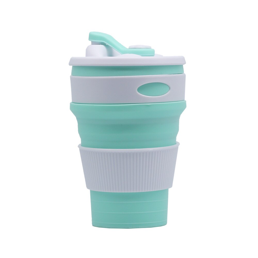 Portable Silicone Cup Hot Folding Silicone Telescopic Multi-function Collapsible Drinking Coffee Cup