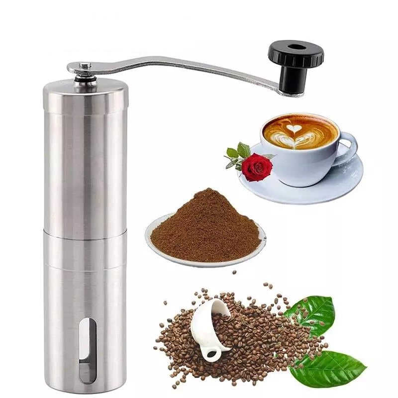 Manual Coffee Grinder Mini Stainless Steel Hand Handmade Coffee Bean Burr Grinders Mill Kitchen