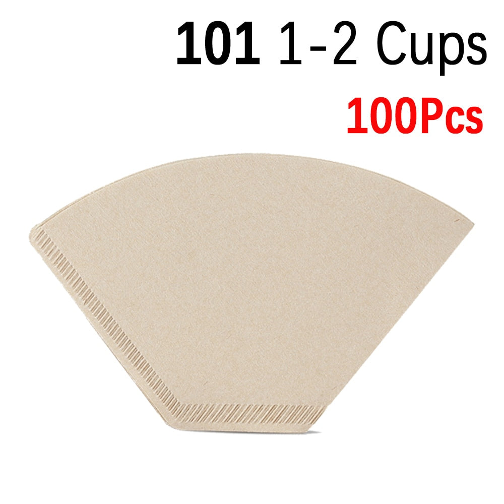 V60 Filter Paper V01 V02 V Shape Drip Coffee Paper Filter 101 102 Pour Over Coffee Filter