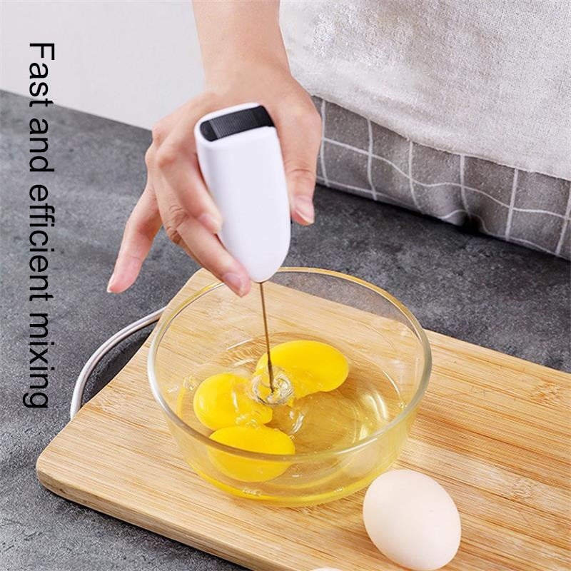 Electric Handheld Egg Beater And Milk Frother For Home Use, Creative Mini  Stainless Steel Mixer For Eggs, Coffee, And Milk Tea